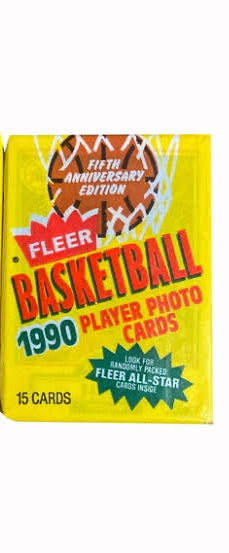 Booster NBA 1990 Fleer - 15 Cartes