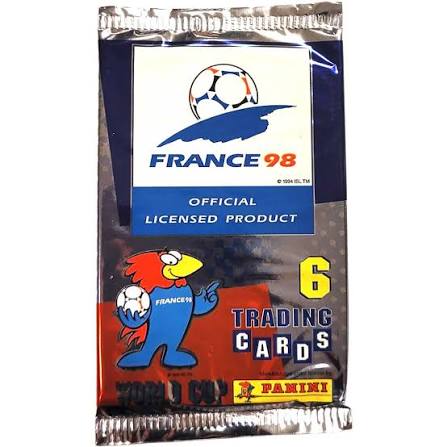 Booster Panini France 98 - 6 Trading Cards - Produit Scellé