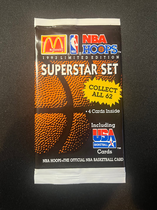 Booster NBA 1992 Hoops McDonald’s - 4 cartes
